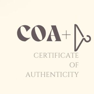 COA- CERTIFICATE OF AUTHENTICITY